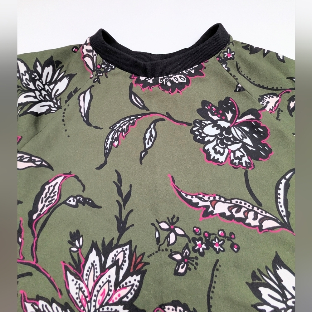Topshop Women's (Size 6) Long-Sleeve Lightweight Floral Pull-Over Blouse/Top